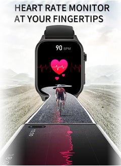 WAPIK Korean Brand X5S Smart Watch,Business Smartwatch,Waterproof Fitness Watch, Bluetooth Calling,Smart watch for Men, Zinc Alloy Vacuum Plating, Heart Rate Monitoring,Smart watch for women Black  - Image 3