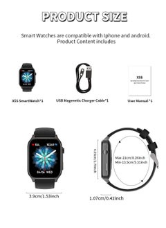 Korean Brand X5S Smart Watch,Business Smartwatch,Waterproof Fitness Watch, Bluetooth Calling,Smart watch for Men, Zinc Alloy Vacuum Plating, Heart Rate Monitoring,Smart watch for women Black - pzsku/Z3FC8139B593EE02CFB82Z/45/_/1725513243/0062f947-3e5a-41b2-9038-904e7a5f8cc5