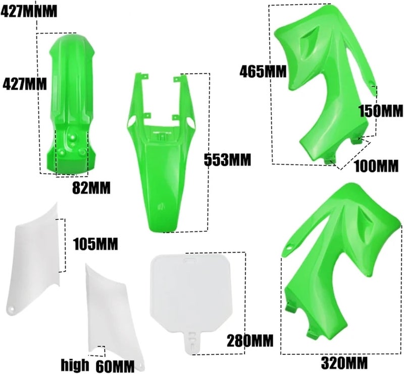 Vuzmode Motorcycle Fairing Kit - Sky Blue - Image 4