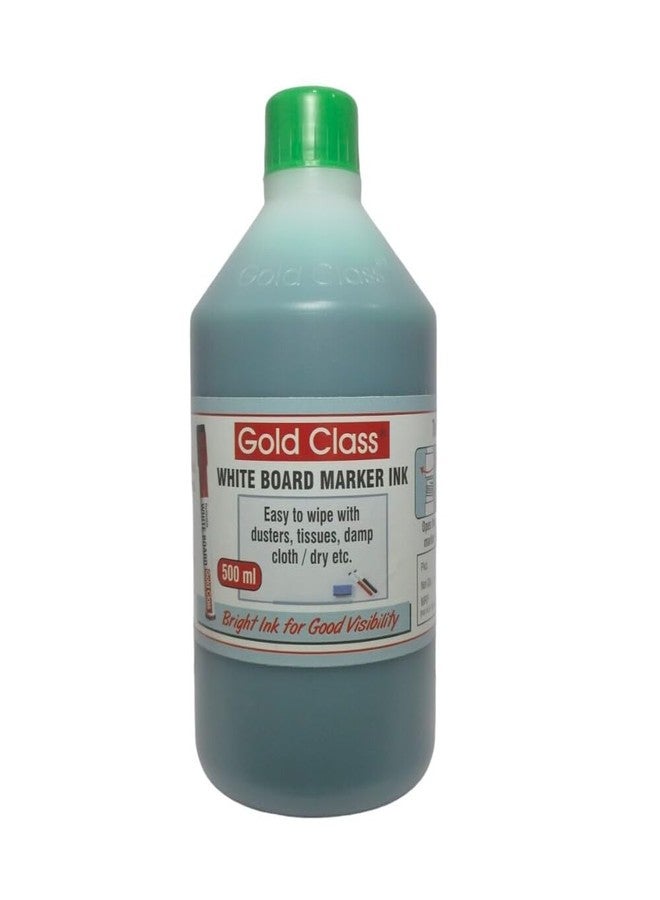 Gold Class White Board Marker Ink, 500ML | Easily refillable | Smudge Proof | Suitable for Marker Pens with Multiple Surfaces | Office Stationery | School Stationery (Green) - Image 1