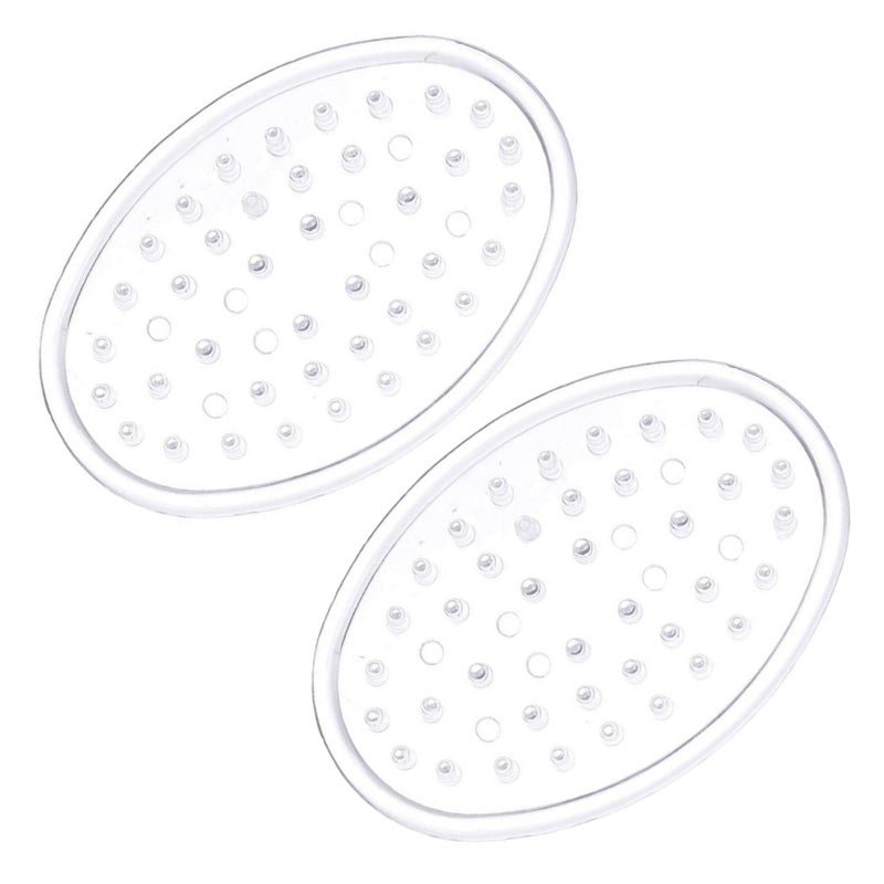 Better Houseware Clear Plastic Soap Saver Set of 2 NonSlip Soap Bar Holder Tray for Kitchen Bathroom Shower 325 x 475