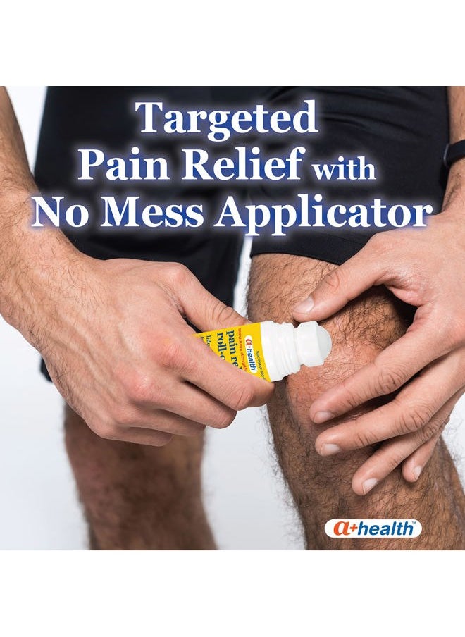 a+health Pain Relief Roll-On Liquid, Lidocaine 4%, Odor Free, Maximum Strength Pain + Itch Relief with Aloe, Made in USA, 2.5 fl Ounces  - Image 5