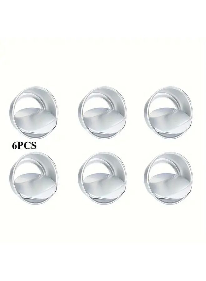 Set Of 6 2 Inch Mini Cake Pans With Removable Bottoms For Baking - Image 4