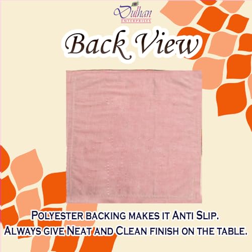 Dulhan Divine Mandir Cloth Pack of 2 Large 15x30 Inch Off White Velvet Aasan for Puja Table Chowki God Idol Sitting Baithak Mat - Image 5