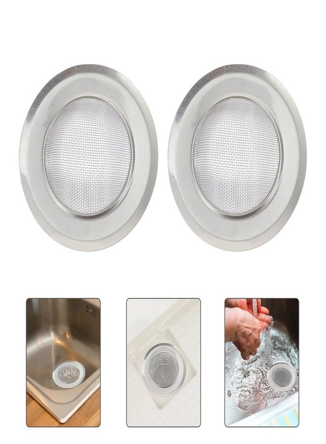 Azinoor 2PCS Kitchen Sink Strainer Stainless Steel, Kitchen Sink Drain Strainer Premium Fine Mesh Sieve Filter Basket with Anti-Clogging Technology Rust-Resistant, Easy Clean (Pack of 2) - Image 4