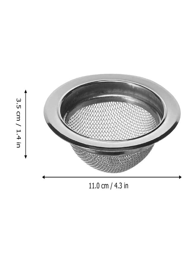 Azinoor 2PCS Kitchen Sink Strainer Stainless Steel, Kitchen Sink Drain Strainer Premium Fine Mesh Sieve Filter Basket with Anti-Clogging Technology Rust-Resistant, Easy Clean (Pack of 2) - Image 2