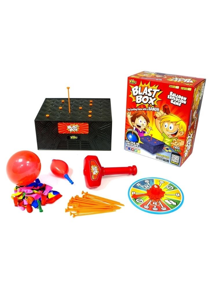 بريميم لعبة لوحية لتفجير البالونات من بلاست بوكس ​​للأطفال والعائلة - لعبة حفلات ملونة مع بالونات، لعبة مليئة بالإثارة والحركة، لعبة مسلية للأطفال في الأماكن المغلقة والمفتوحة - Image 2