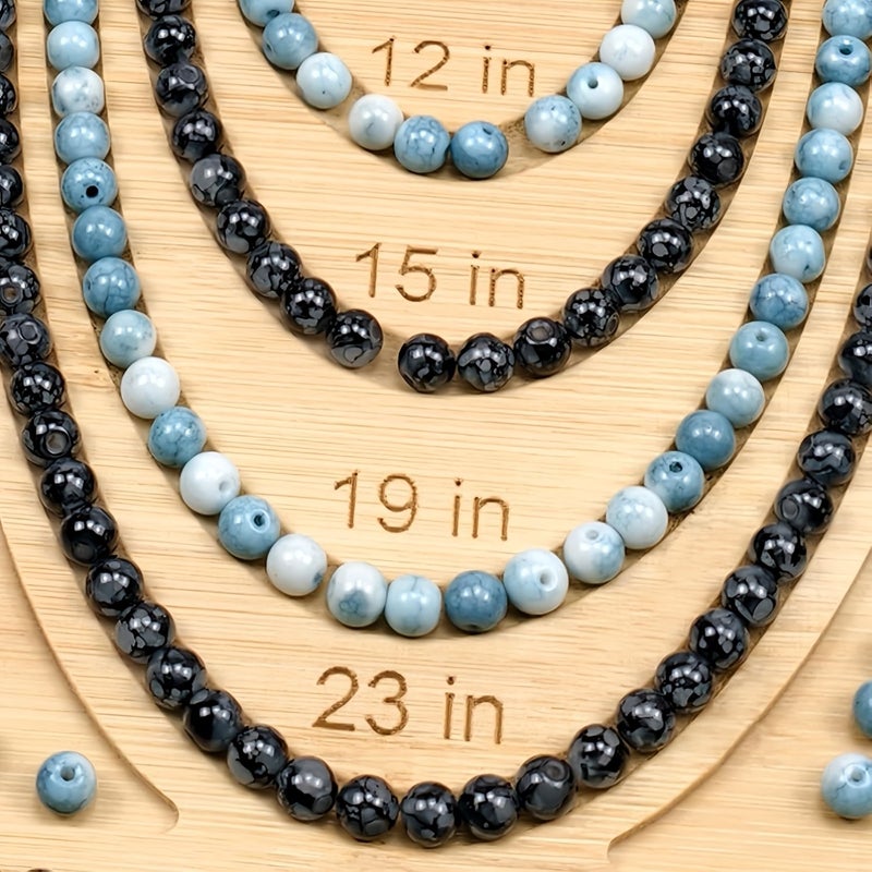 Wooden Beading Tray 1pc for Necklace Bracelet DIY Jewelry Making - Image 5