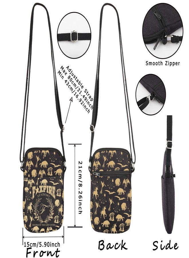 WCGXKO Book Lover Gift Academy Keeper Of The Lost Cities Bookish Crossbody Bag (F Cr) - Image 2