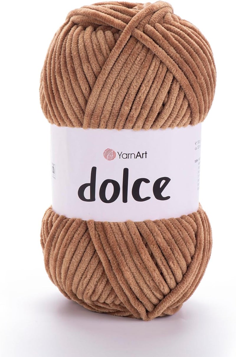 YarnArt خيط يارن آرت دولسي من يارن آرت خيط شنيلا ناعم فائق السُمك بطول 100 جرام 353 أونصة 131 ياردة 765 - Image 1