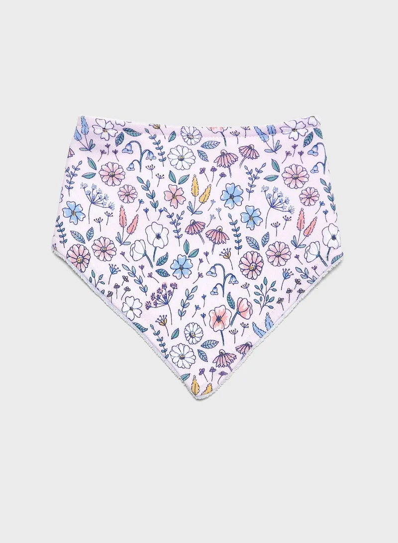 JoJo Maman Bebe 3-Pack Floral Dribble Bibs