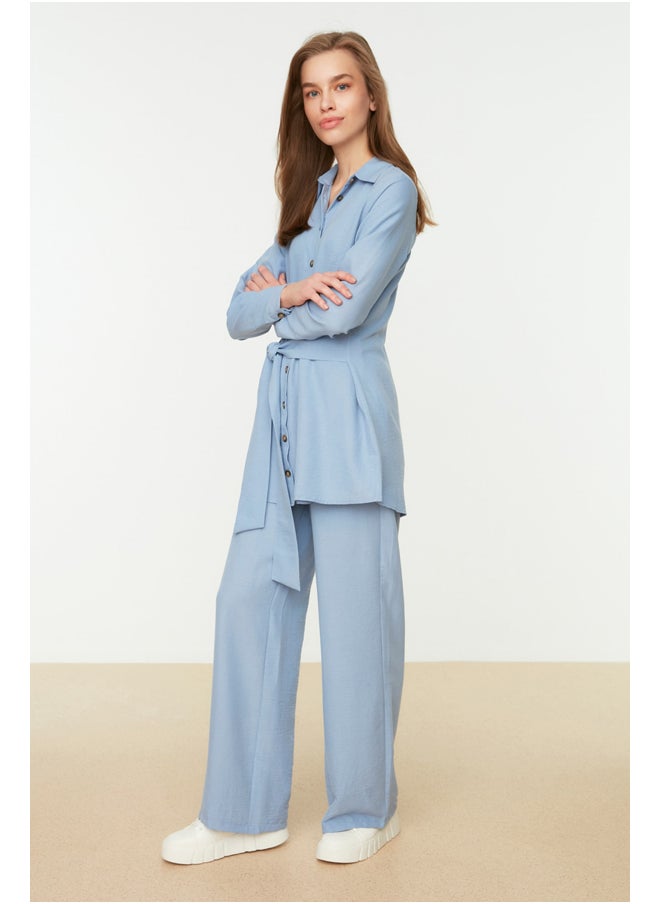 trendyol - Woman Modest Top-bottom Blue - Image 1