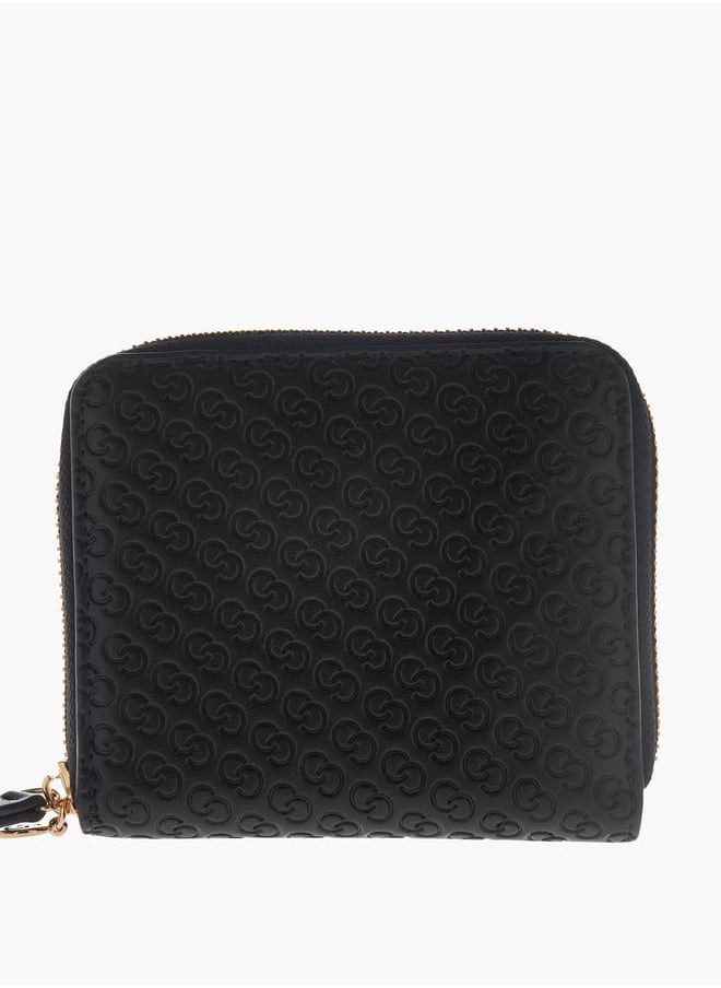 Celeste Womens Monogram Embossed Zip Around Wallet  - Image 1