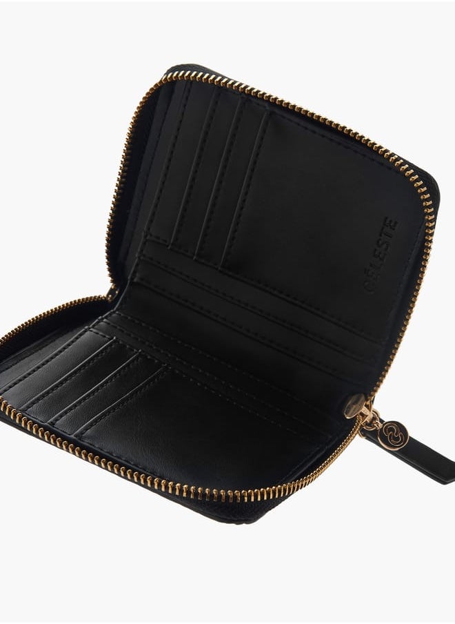 Celeste Womens Monogram Embossed Zip Around Wallet  - Image 5