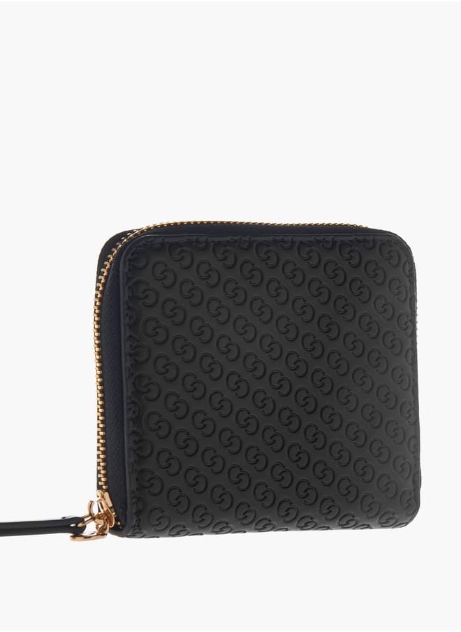 Celeste Womens Monogram Embossed Zip Around Wallet  - Image 2