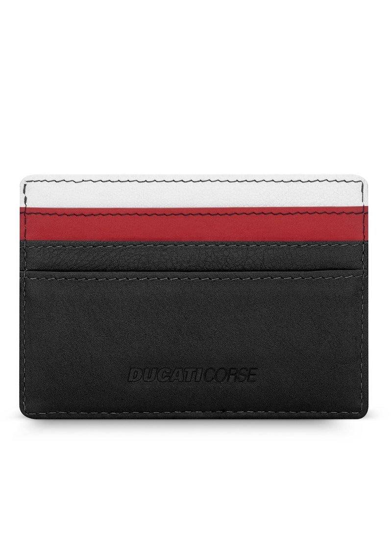 Ducati Corse DTLGD2200501 Elegante Genuine Leather Card Case, Red, M, Casual - Image 2