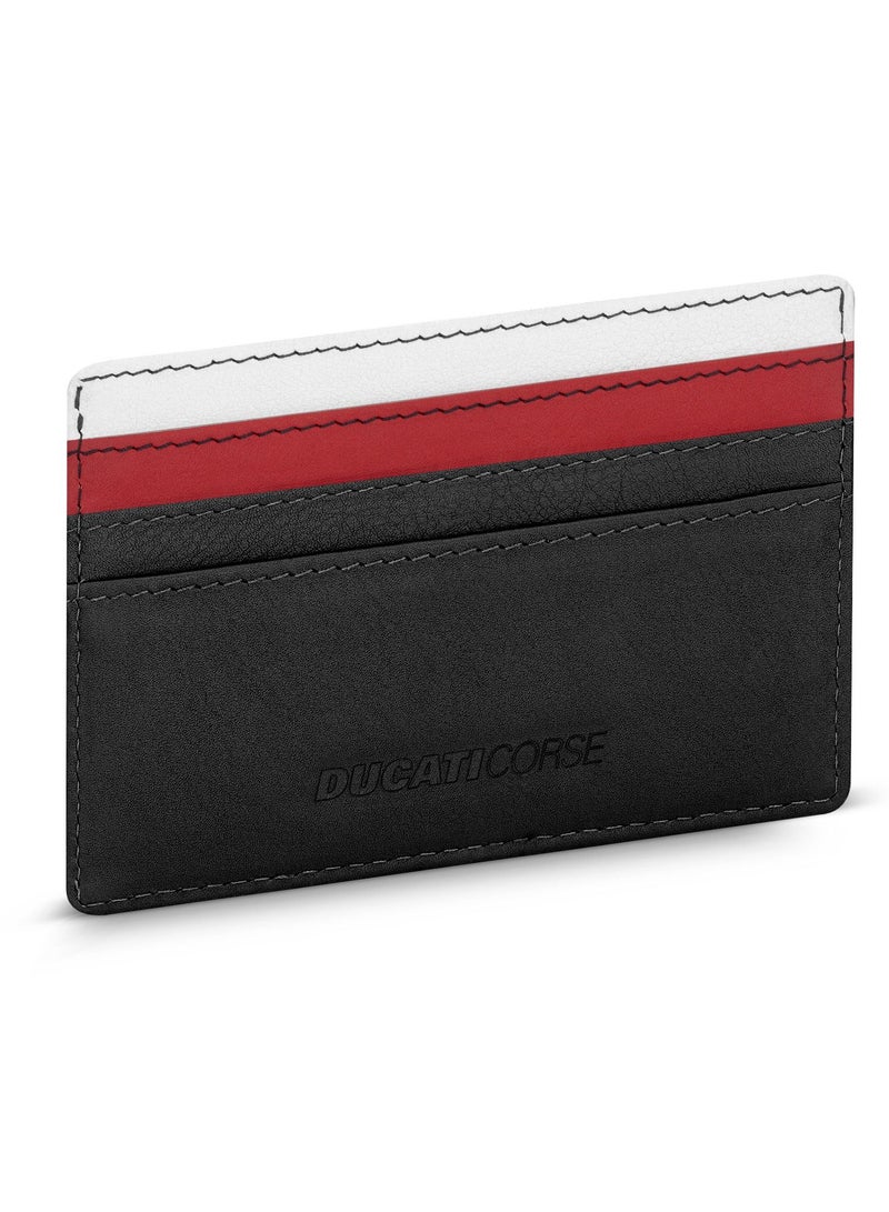 Ducati Corse DTLGD2200501 Elegante Genuine Leather Card Case, Red, M, Casual - Image 3
