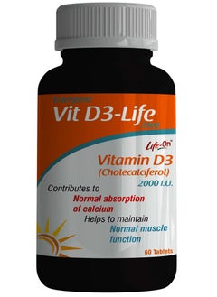 Life On Energized Vitamin D3 2000 I.u, 60 Tablets - pzsku/Z3FC9265764FCAC6967E5Z/45/_/1722599876/ab4043d0-0c30-489a-b1bf-3517adf95d46