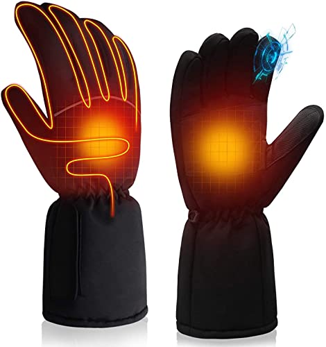 SVPRO Battery Operated Heated Gloves for Men and Women,Waterproof Electric Hand Warms Gloves,Battery Heated Glove Liners for Indoor Outdoor Hiking Cycling Skiing, Winter Warm Gloves for Hunting - Image 1