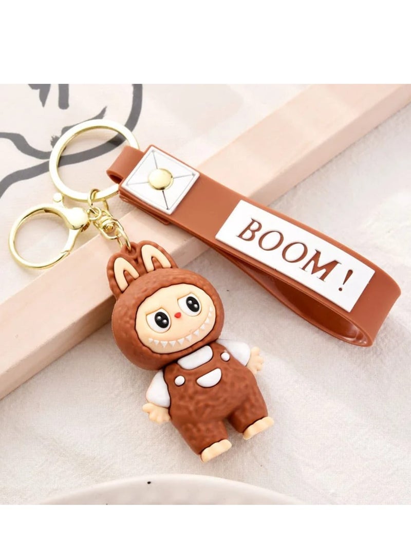 LABUBU Keychain For Women And Girls, Cute Labubu Doll Wristlet Accessories For Backpack Handbag Car Keys - Image 2