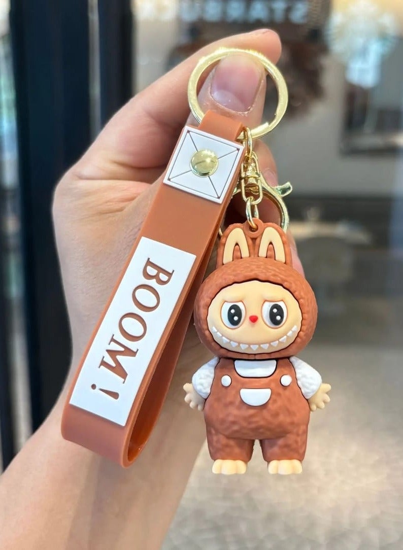 LABUBU Keychain For Women And Girls, Cute Labubu Doll Wristlet Accessories For Backpack Handbag Car Keys - Image 3