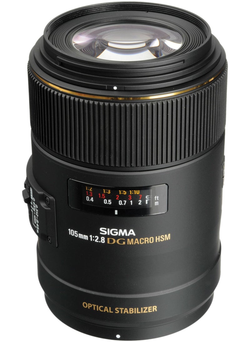 SIGMA - Sigma 105mm f/2.8 EX DG OS HSM Macro Lens for Nikon F - Image 1