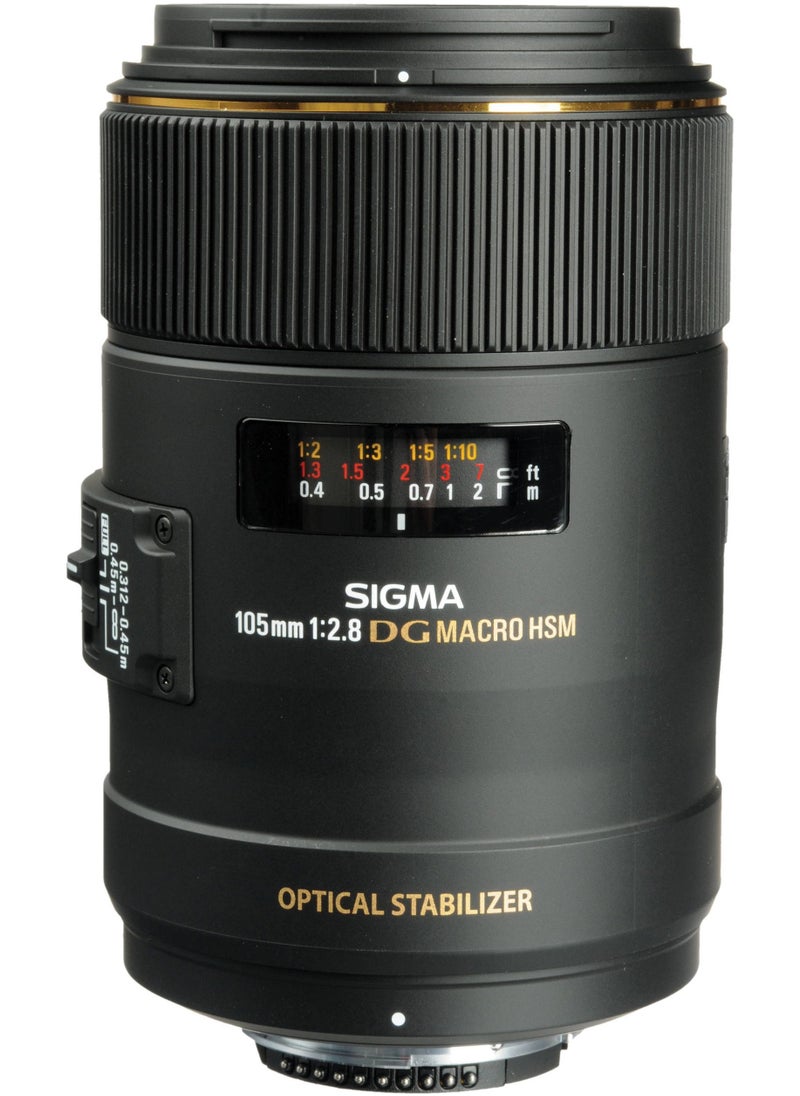 SIGMA - Sigma 105mm f/2.8 EX DG OS HSM Macro Lens for Nikon F - Image 1