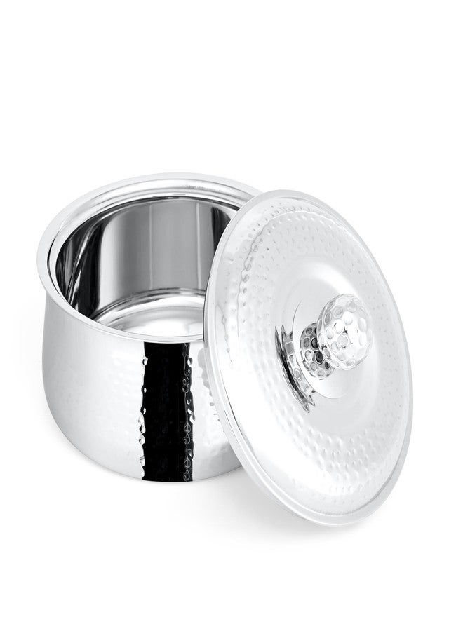 FNS Genoa Stainless Steel Double Wall Insulated Designer Casserole with Lid Elegant Hot Pot Food Warmer, Self Locking Press Lid, Hot Food Upto 8 Hours (1600 ml) - Image 5