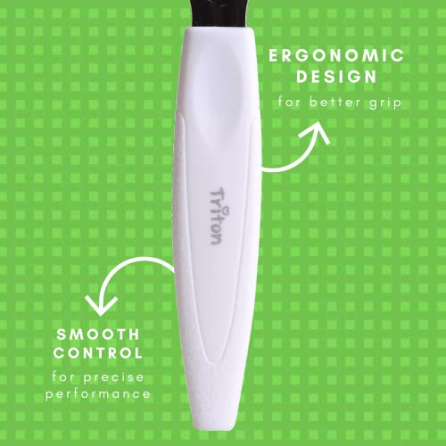 TRITON Stainless Steel Foot Callus Shaver fr Pedicure, Dead Skin Remover, Corn Cutter fr Removing Solid n Cracked Skin, Heel Razor with Handle, White - Image 3