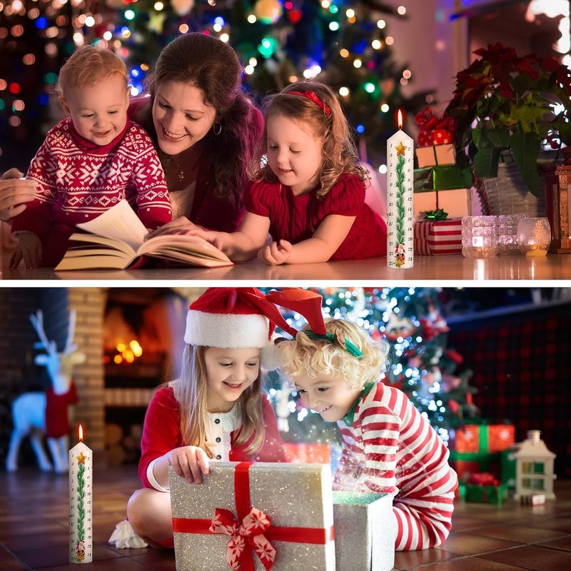 Jutom شمعة عيد الميلاد جوتوم عد تنازلي تقويم عيد الميلاد شمعة هدايا عيد الميلاد 98 بوصة - Image 5