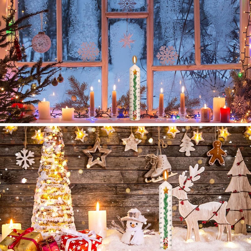 Jutom شمعة عيد الميلاد جوتوم عد تنازلي تقويم عيد الميلاد شمعة هدايا عيد الميلاد 98 بوصة - Image 4