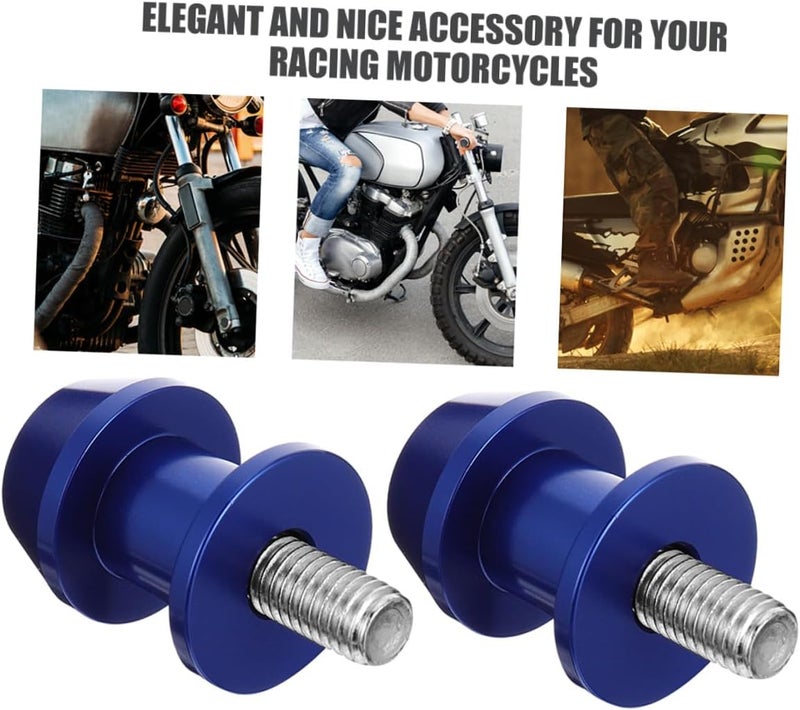 4pcs Blue 8mm Cnc Motorcycle Swingarm Spool Stand Screws Replacement Swing Arm Spools for Motorbike Parts Compatible with Sport Bikes - Image 3