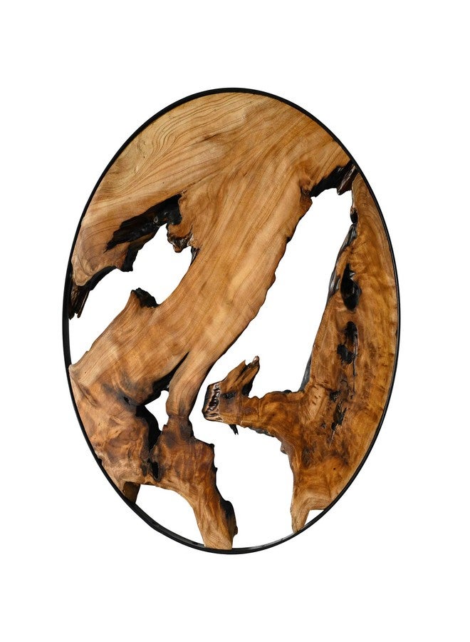 WELLAND Cedar Wood Wall decoration Ornaments, 16" L x 16" W x 1" H Hanging Decoration, irregular shape décor for Home Office, Living Room, Bedroom, Entryway, Bathroom - Image 3