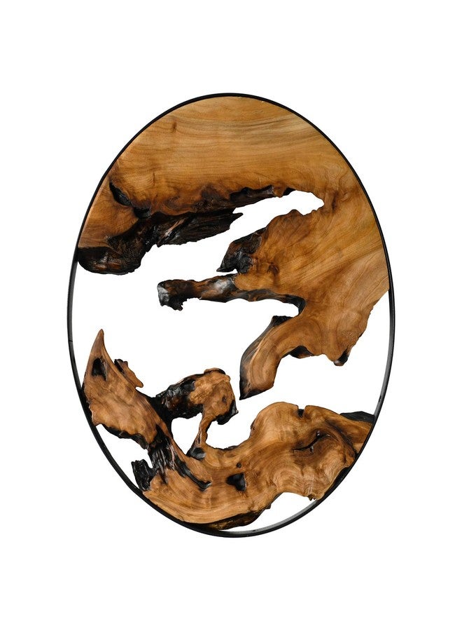 WELLAND Cedar Wood Wall decoration Ornaments, 16" L x 16" W x 1" H Hanging Decoration, irregular shape décor for Home Office, Living Room, Bedroom, Entryway, Bathroom - Image 4