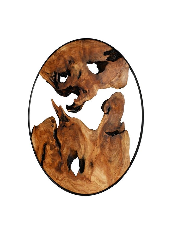 WELLAND Cedar Wood Wall decoration Ornaments, 16" L x 16" W x 1" H Hanging Decoration, irregular shape décor for Home Office, Living Room, Bedroom, Entryway, Bathroom - Image 5