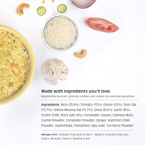 Chutnefy Masala Dal Khichdi | 50g Freeze-Dried Instant Meal | Just Add Hot Water to make a meal for 1 | 0% Preservatives or Additives - Image 3