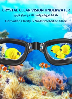 ديبتر نظارات سباحة ممتازة مع سدادات أنف وسدادات أذن للرجال والنساء والمراهقين - رؤية واضحة، رؤية بانورامية 180 درجة، مستقطبة، مضادة للضباب، حماية من الأشعة فوق البنفسجية، نظارات مضادة للتسرب  - Image 5