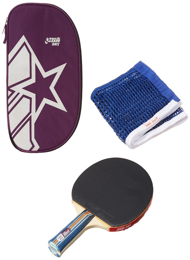 دي إتش أس مضرب TT A2003 DHS بألوان متنوعة (أسود/أزرق) TT NET410 - Image 1