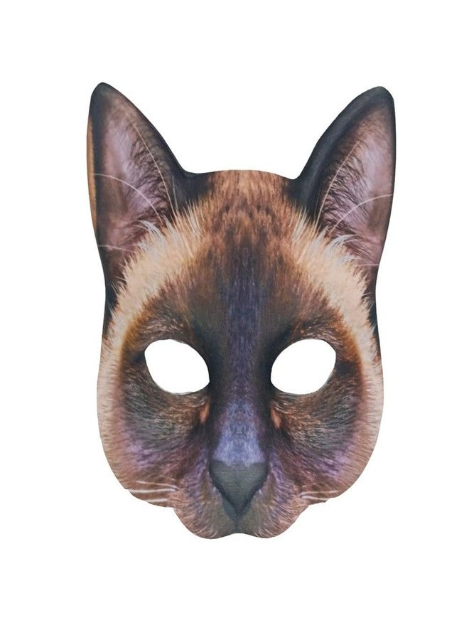 Hosfairy 1Pcs Halloween Half Face Cat Mask Animal Cat Mask for Halloween Christmas Easter Novelty Costume Party Accessory(Style F) - Image 3