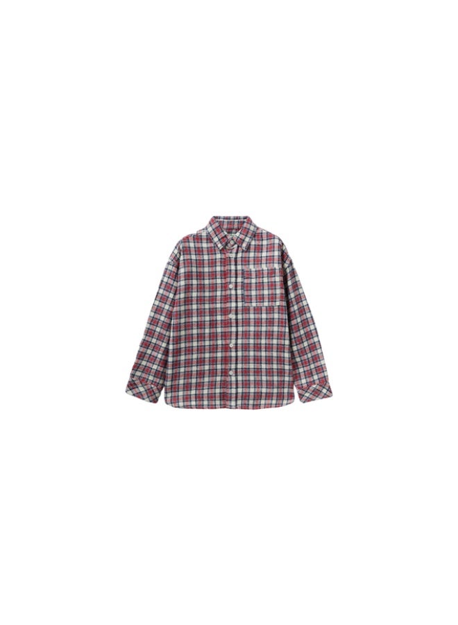 Benetton Boys Check Flannel Shirt