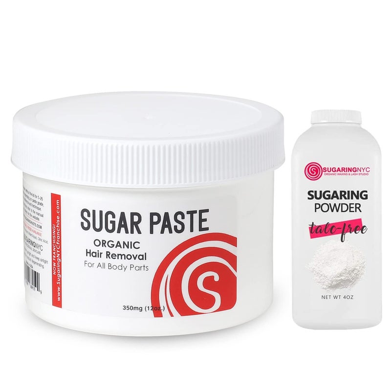 Sugaring Waxing Standard Paste for Home use on Bikini Brazilian Waxing Legs Chest Bundle with Sugaring Powder  easy to use at home
