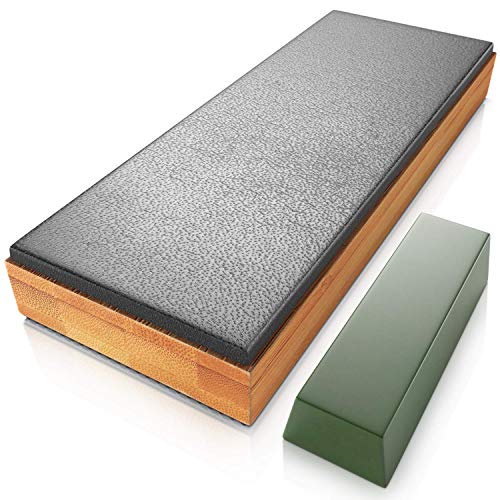 Sharp Pebble Premium Leather Strop for Knife Sharpening with Polishing Compound - Sharpening Strop for Knives, Straight Razor, Chisels - with eBook Guide - Image 1