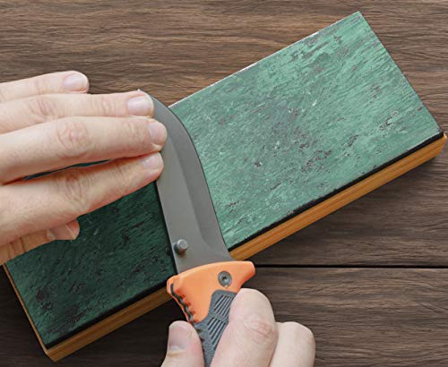 Sharp Pebble Premium Leather Strop for Knife Sharpening with Polishing Compound - Sharpening Strop for Knives, Straight Razor, Chisels - with eBook Guide - Image 4