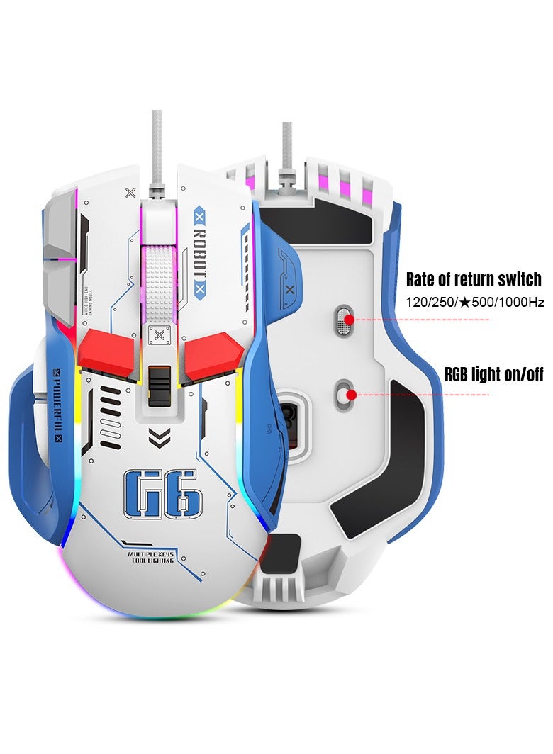 HXSJ G6 RGB Wired Gaming Mouse - Image 3