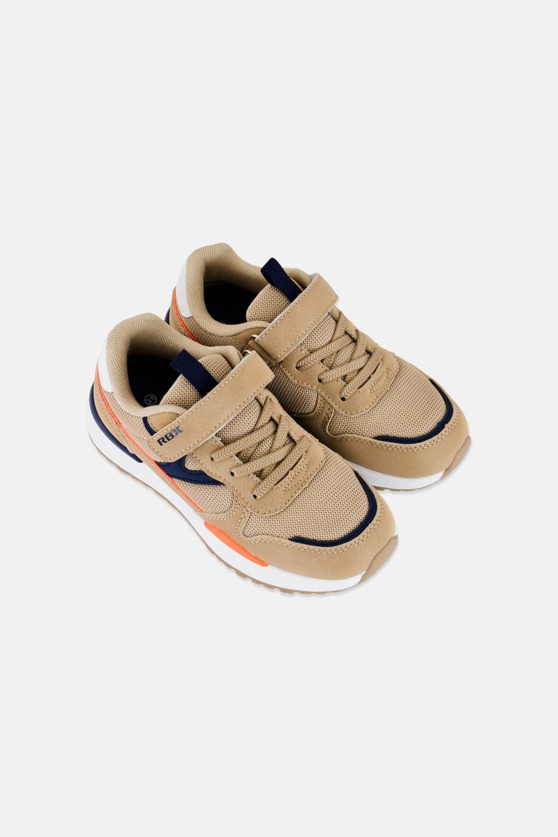 RBX Kids Boy Velcro Closure Outdoor Shoes, Tan - Image 2
