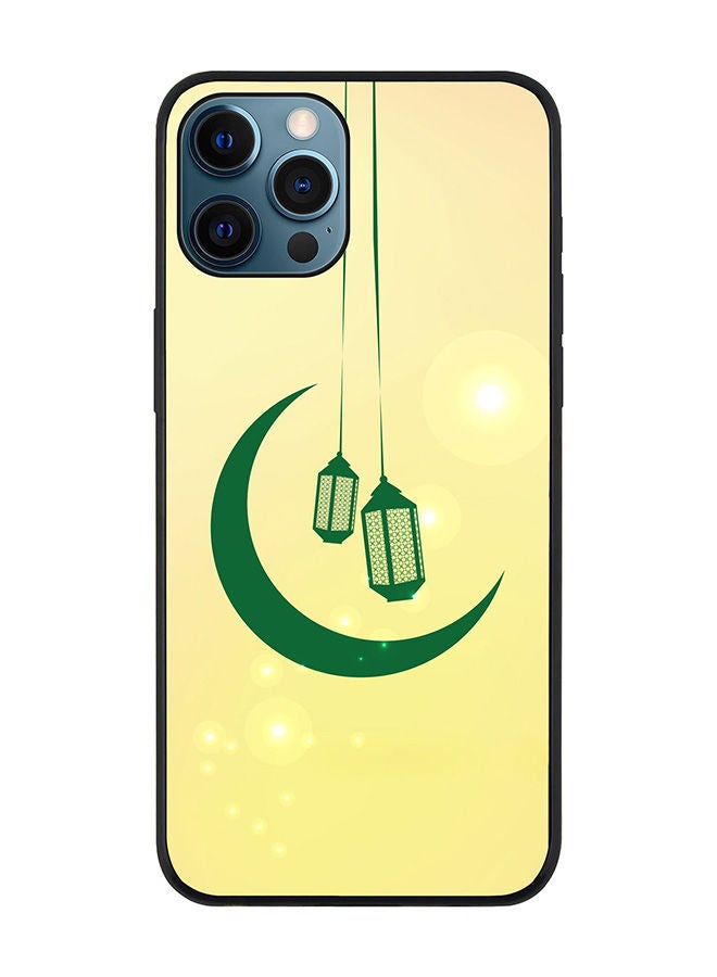 Stylizedd Rugged Black edge case for Apple iPhone 12 Pro Max Slim fit Soft Case Flexible Rubber Edges Anti Drop TPU Gel Thin Cover - Ramadan Shine - Image 1