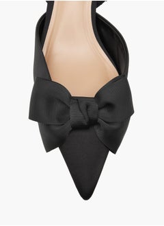 Celeste Women's Bow Accent Slingback Shoes with Kitten Heels  - Image 4