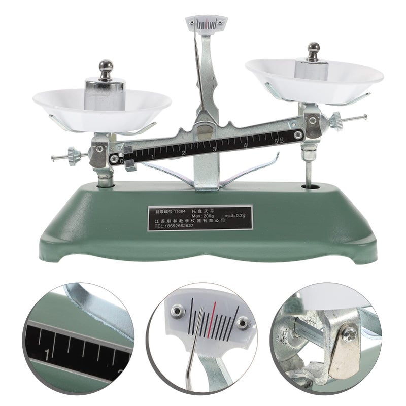 Portable Balance Scale with Weights Tweezers for Classroom Science Experiments Lab Tools - Image 3