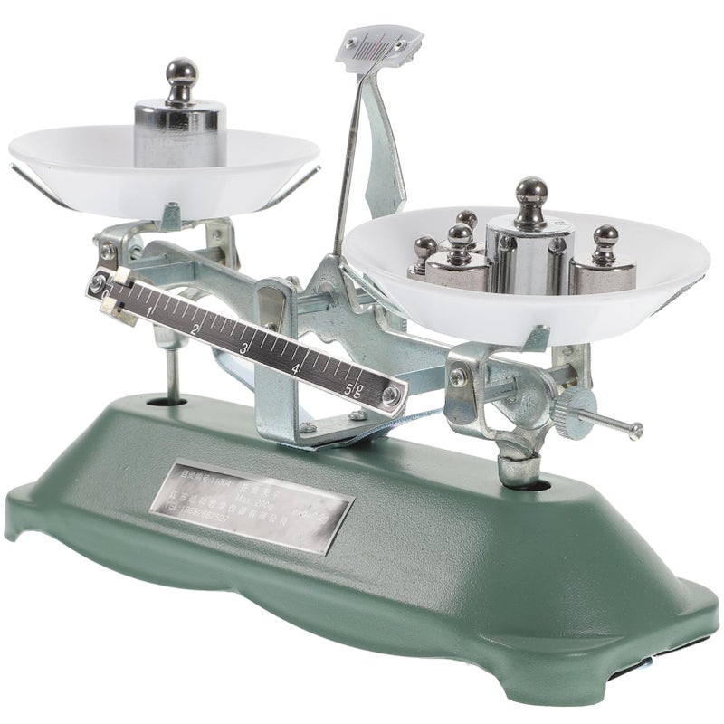 Portable Balance Scale with Weights Tweezers for Classroom Science Experiments Lab Tools - Image 2