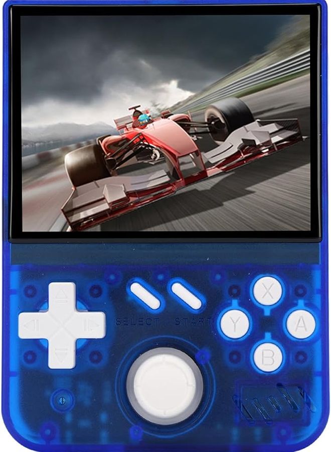 Blue Transparent Portable Retro Handheld Game Console 3 5 Inch HD Screen 64GB Memory 60 Emulators - Image 1